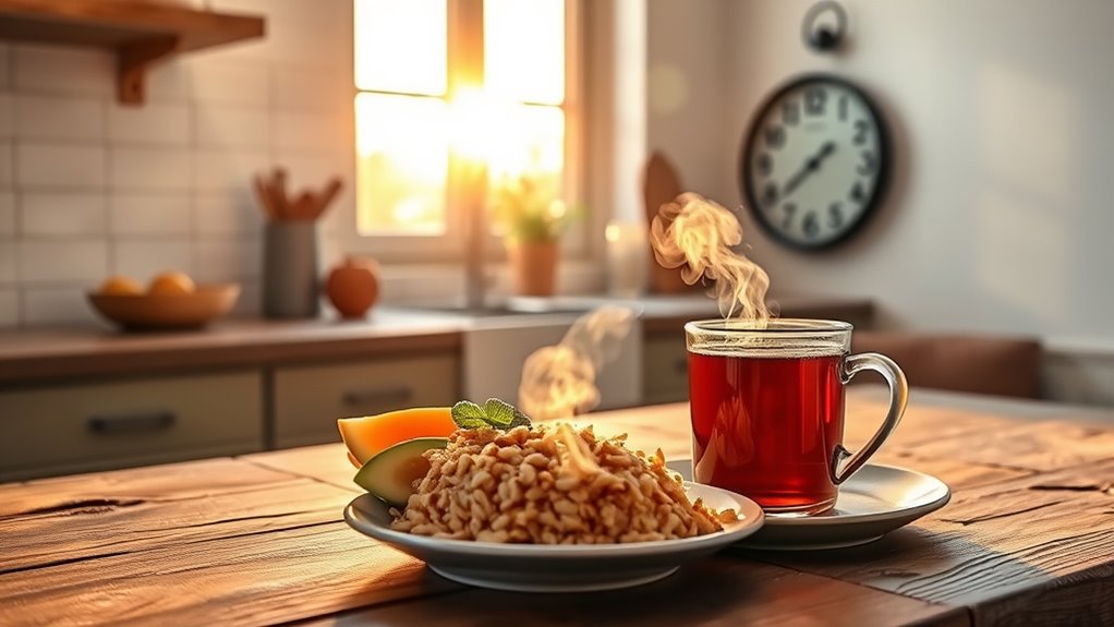 align meals with body clock