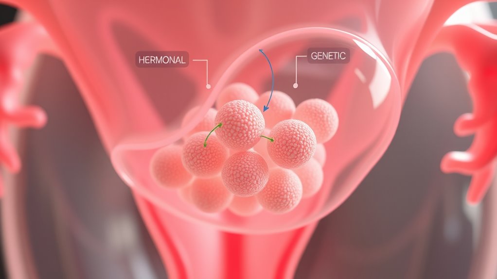 genetics and hormones influence fibroids