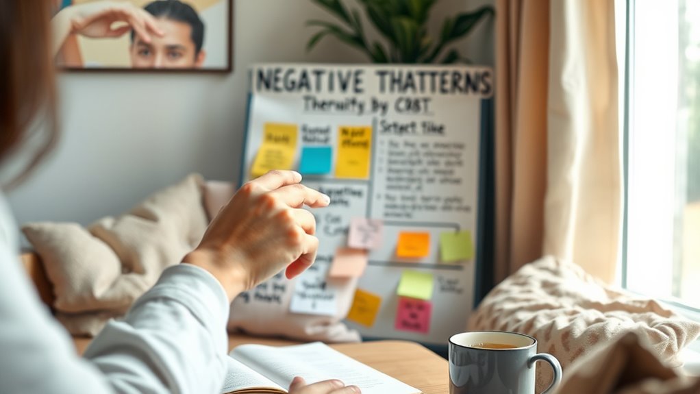 identify and challenge negative thoughts