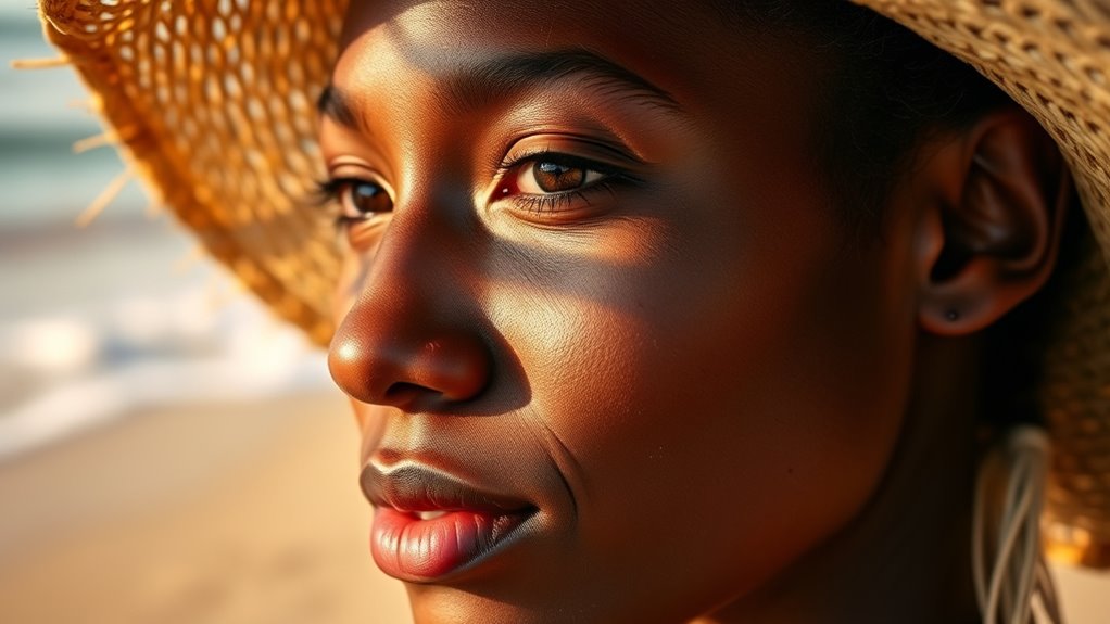 melanin protects uv risks