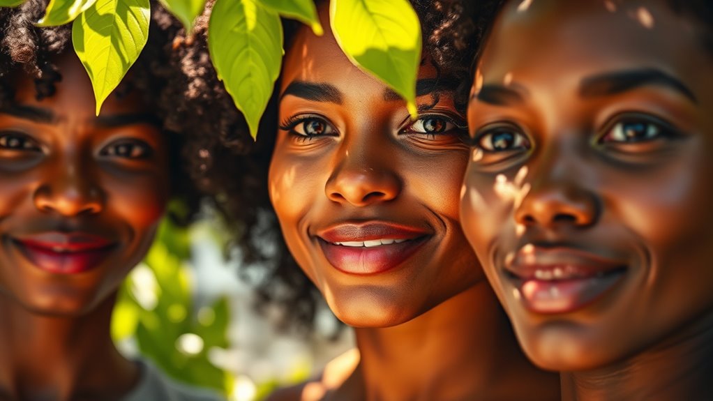 melanin shields skin from uv