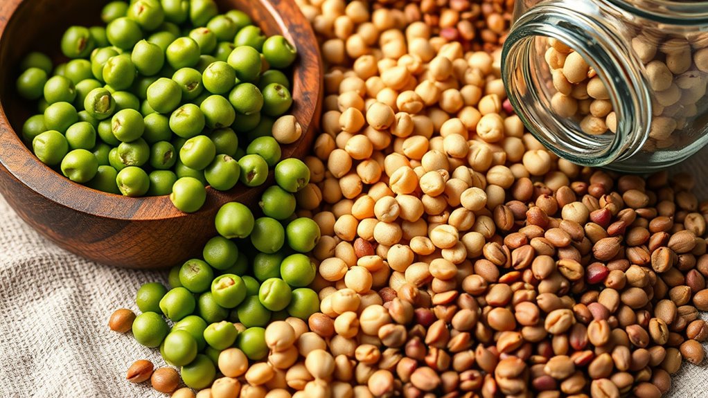 protein types differ in amino acids