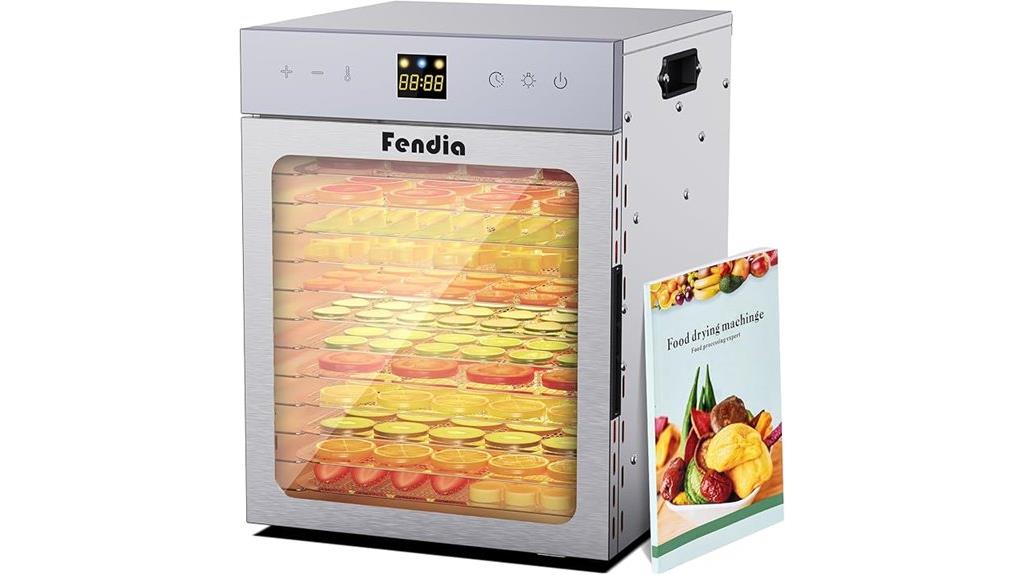 12 tray 1200w 24h timer