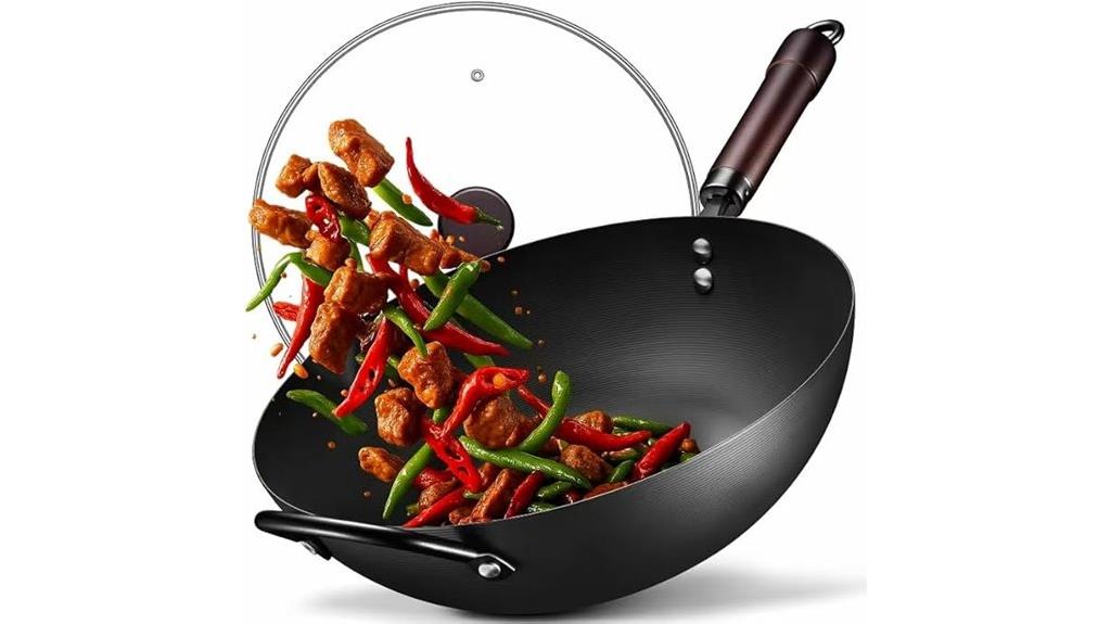 13 inch carbon steel wok