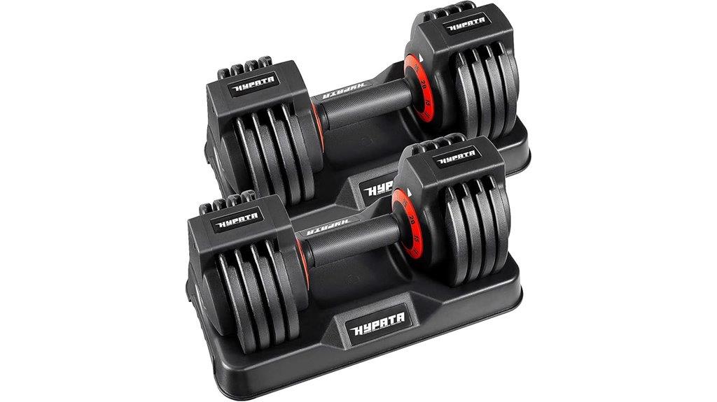 adjustable dumbbell set