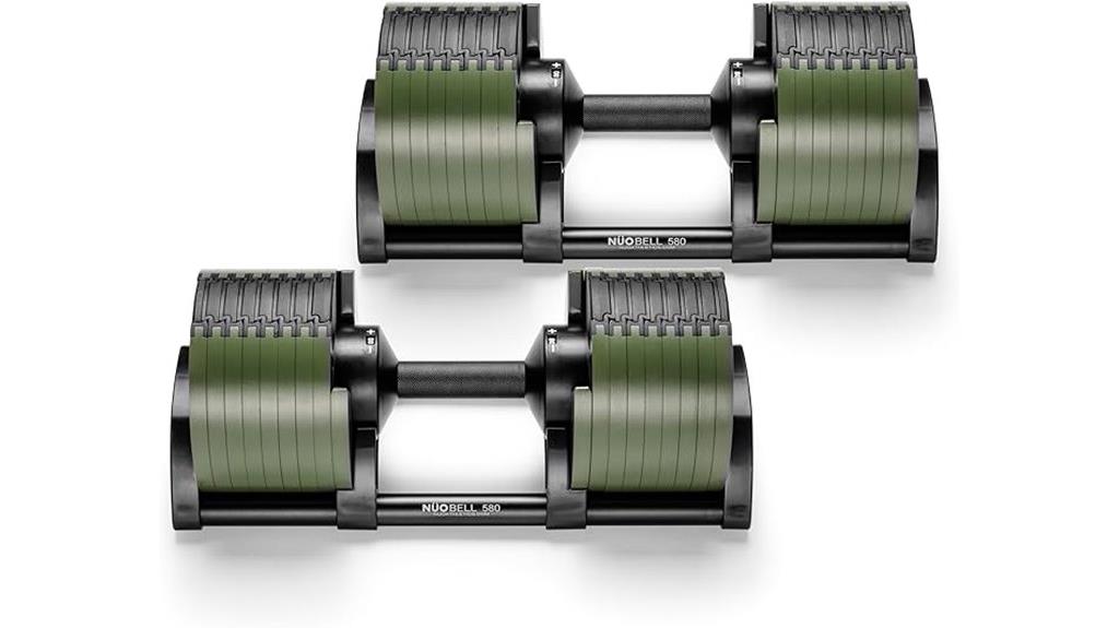 adjustable dumbbell weight range