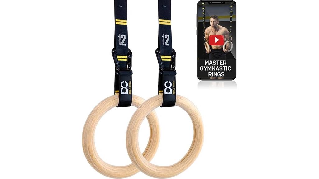 adjustable gymnastics rings set