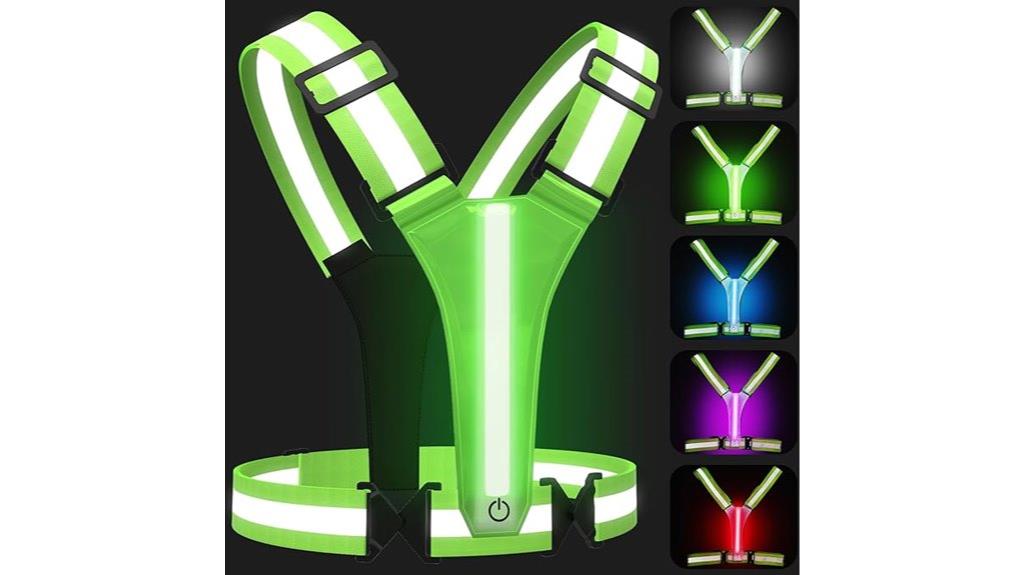 adjustable rechargeable reflective vest