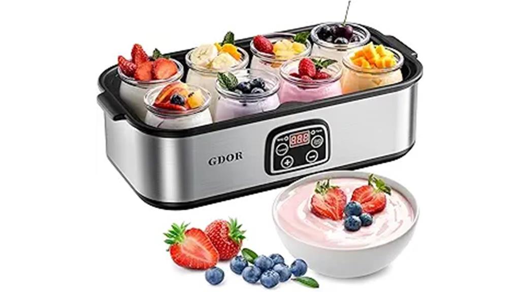 adjustable temperature yogurt maker