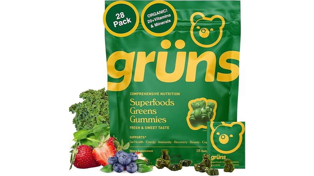 adult super greens gummies