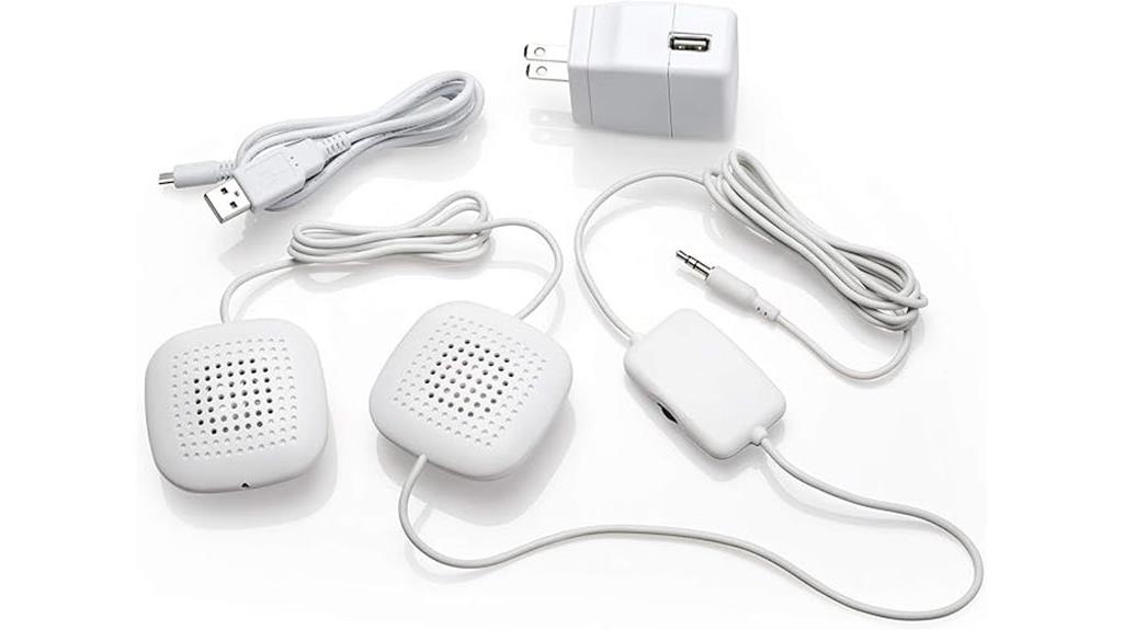 amplified pillow speakers with stereo sound