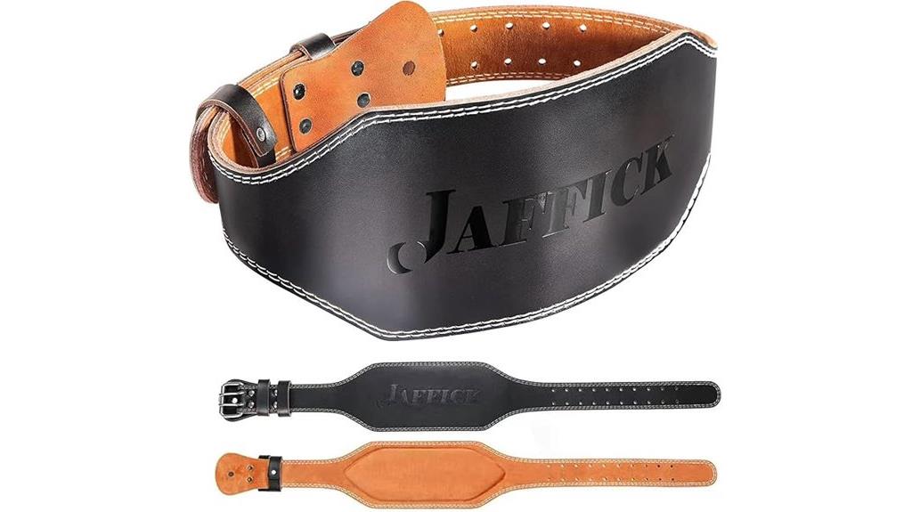 authentic leather lifting belt