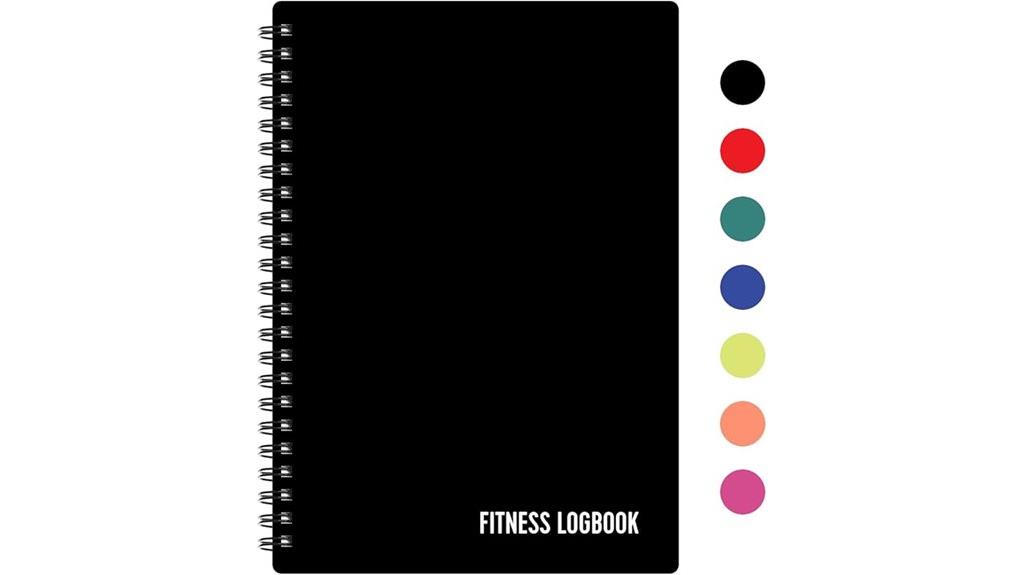 black a5 workout journal