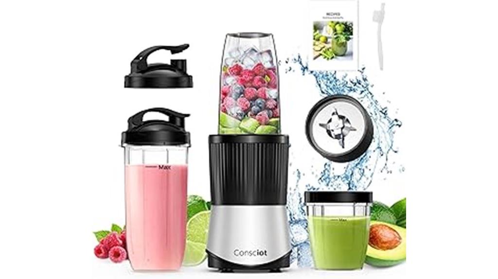 blender set with cups