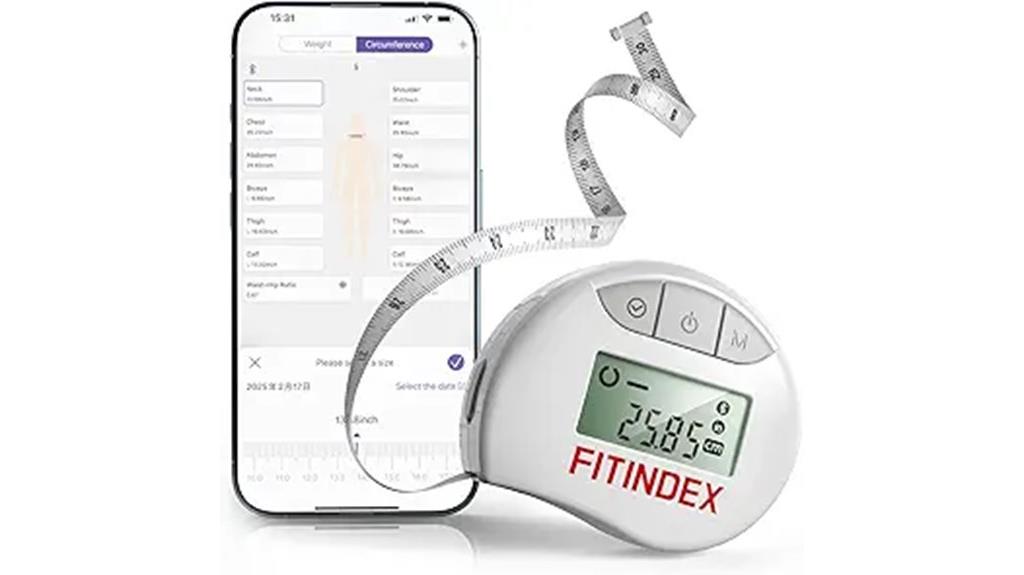 bluetooth body measuring tape