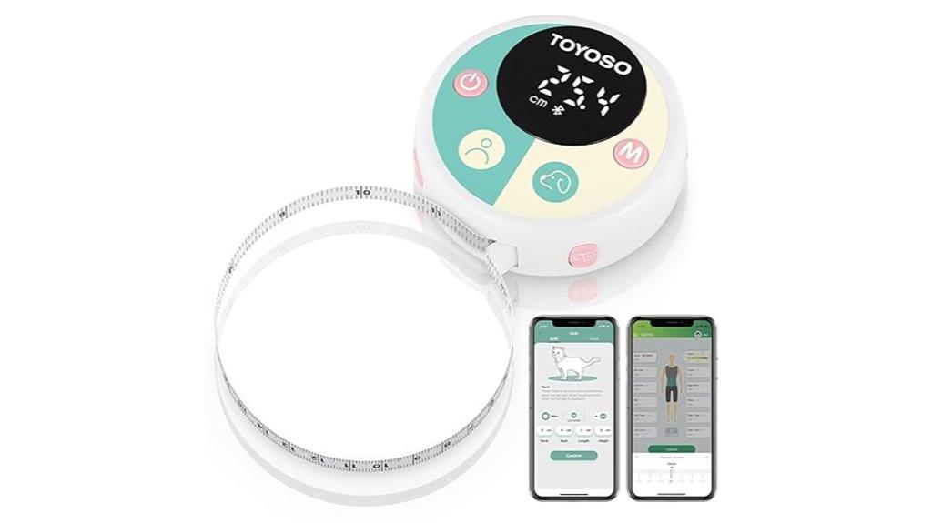 bluetooth led measuring tape
