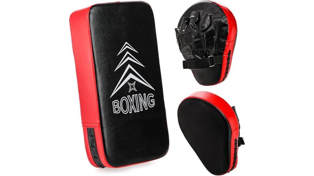 boxing mitts and kick set