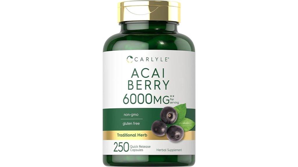 carlyle acai berry capsules