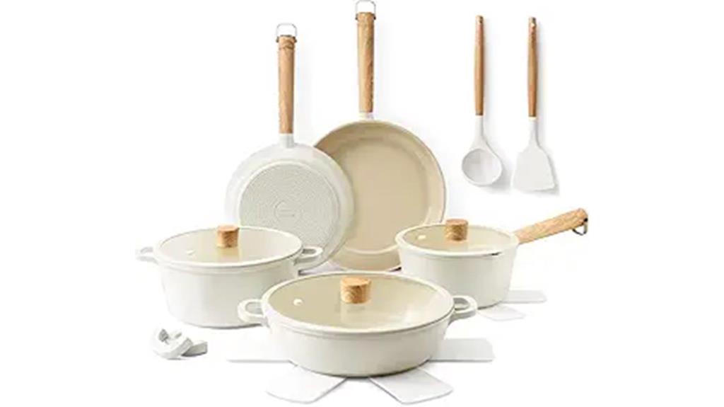 ceramic nonstick cookware set