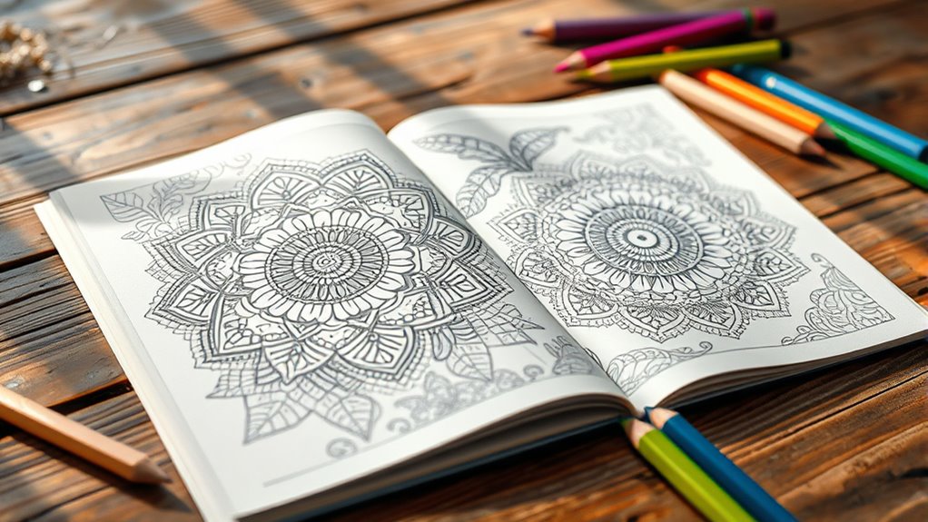 choosing relaxing coloring books