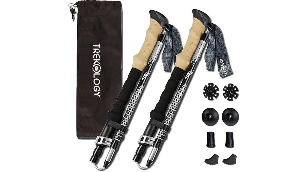 collapsible hiking pole set