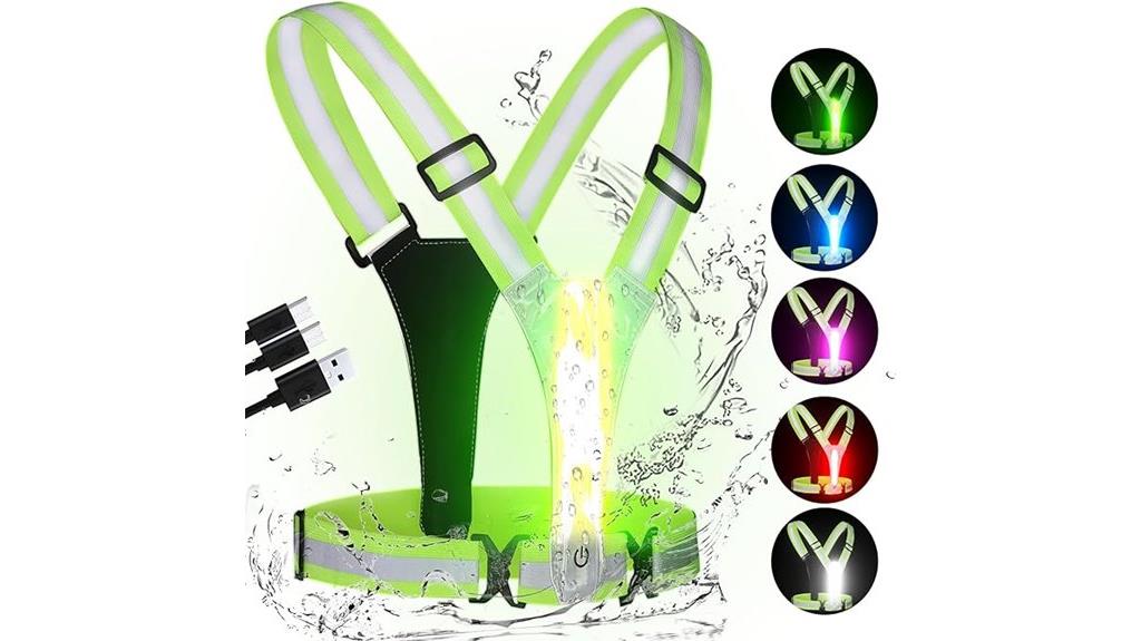 colorful led safety vest