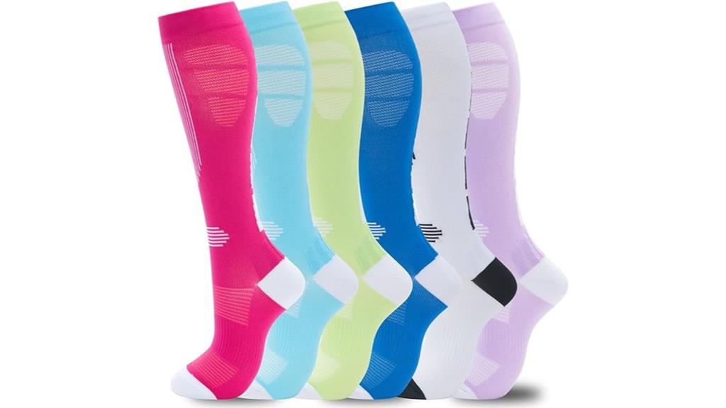compression socks 6 pairs