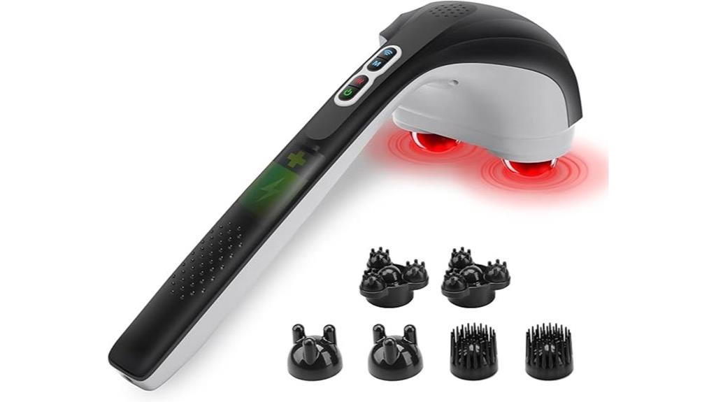cordless heat back massager