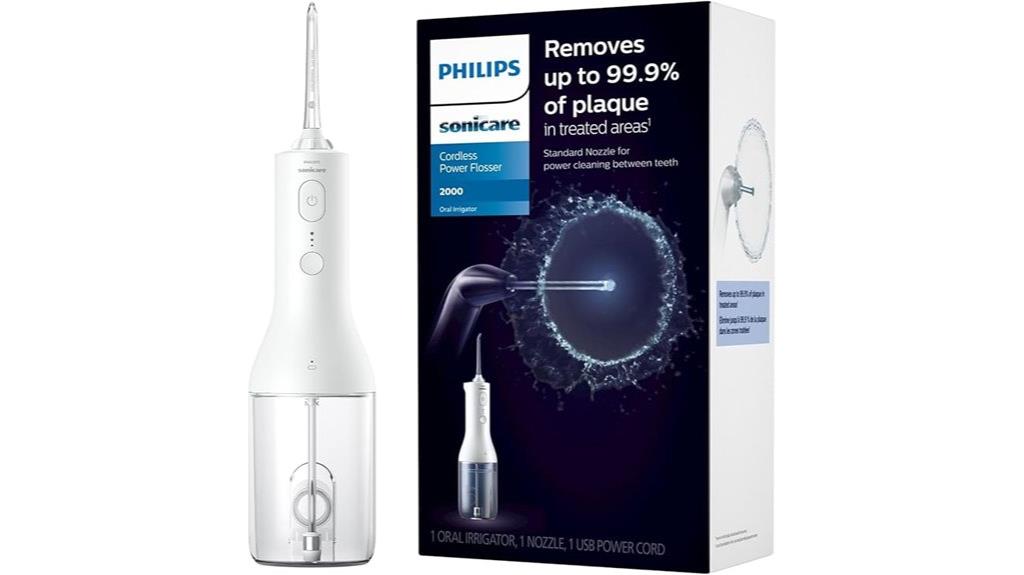 cordless sonicare water flosser