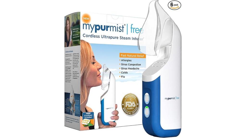 cordless steam inhaler purifier