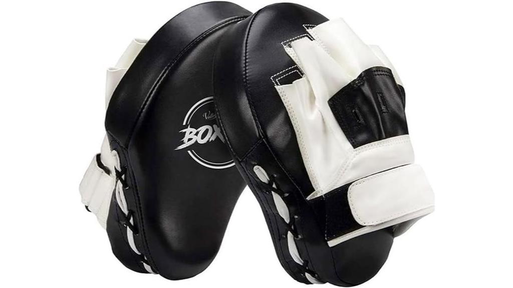 curved boxing focus mitts