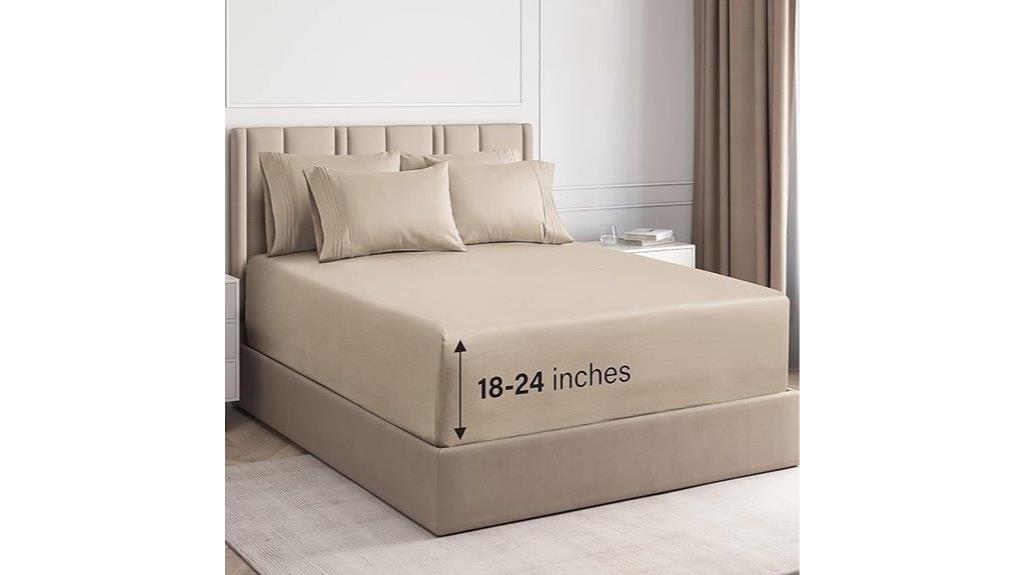 deep queen sheet set