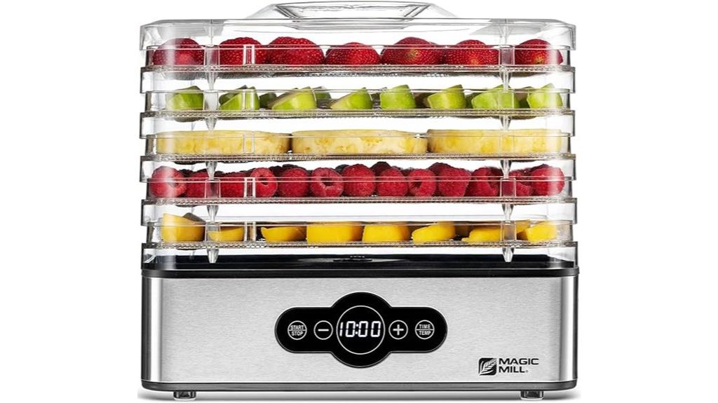digital dehydrator with timer