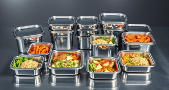 durable stylish steel containers
