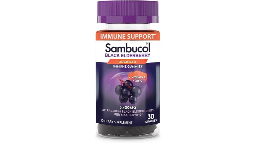 elderberry gummies with zinc