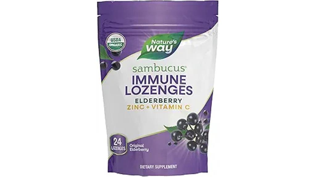 elderberry immune support lozenges