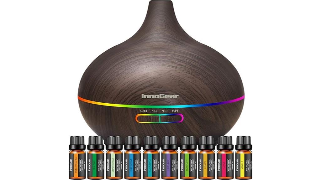 elegant dark wood diffuser