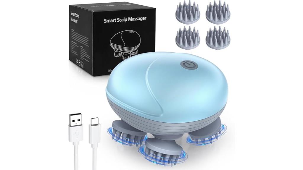 enhanced portable scalp massager