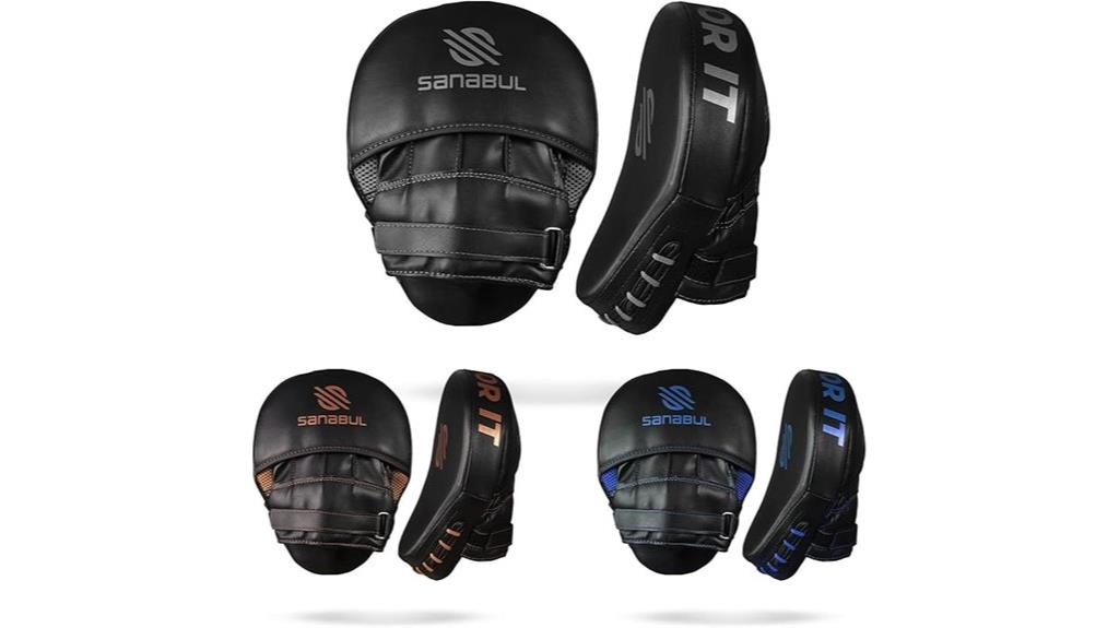 essential curved boxing mitts
