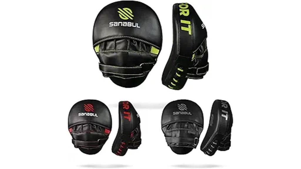 essential curved punching mitts