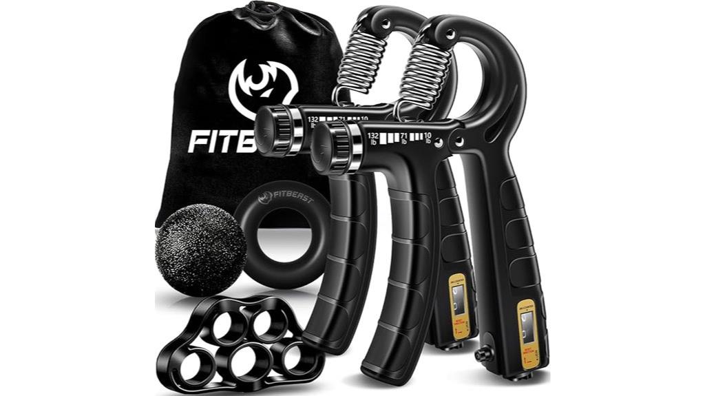 five piece hand grip set