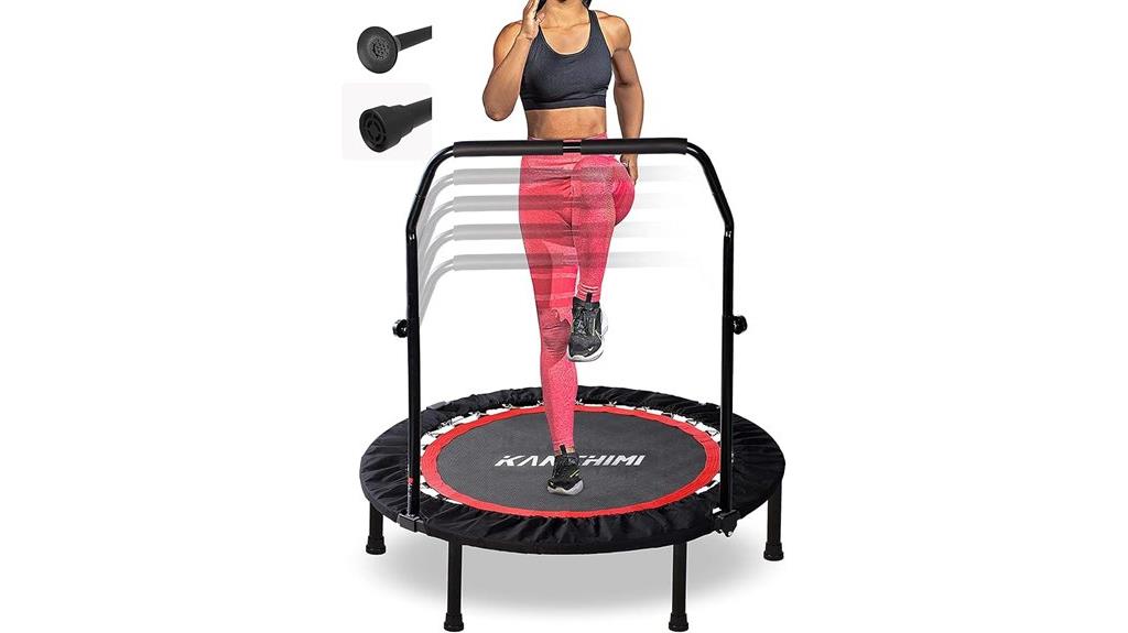 foldable mini rebounder with handle
