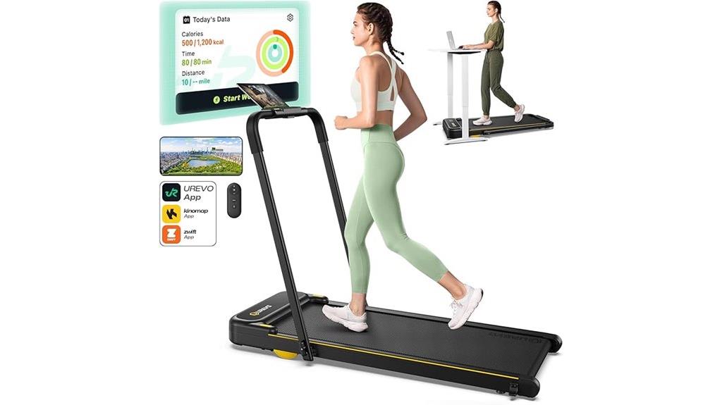 foldable smart treadmill 2 in 1