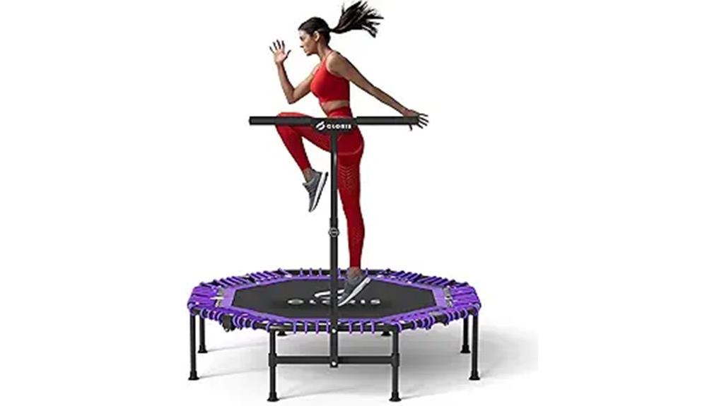 foldable trampoline with padding