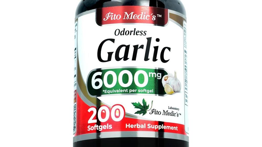 garlic supplement 200 capsules