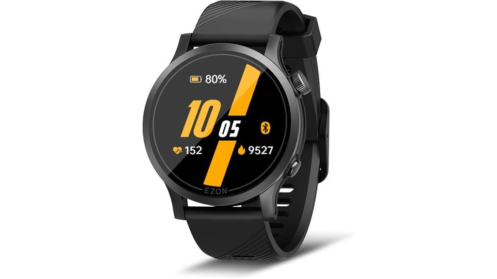 gps sports watch with heart