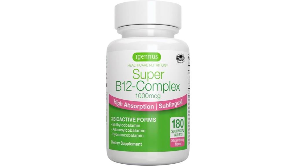 high dose b12 sublingual supplement
