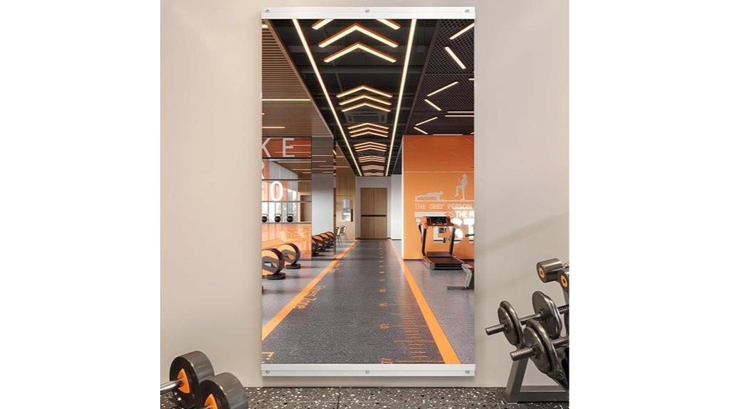 home gym workout mirror