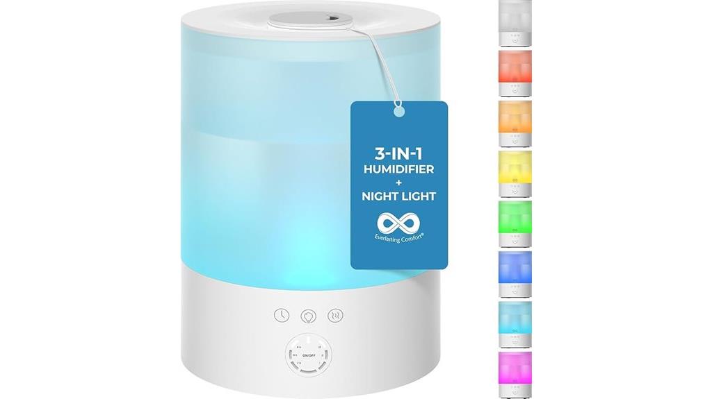humidifier with oil diffuser
