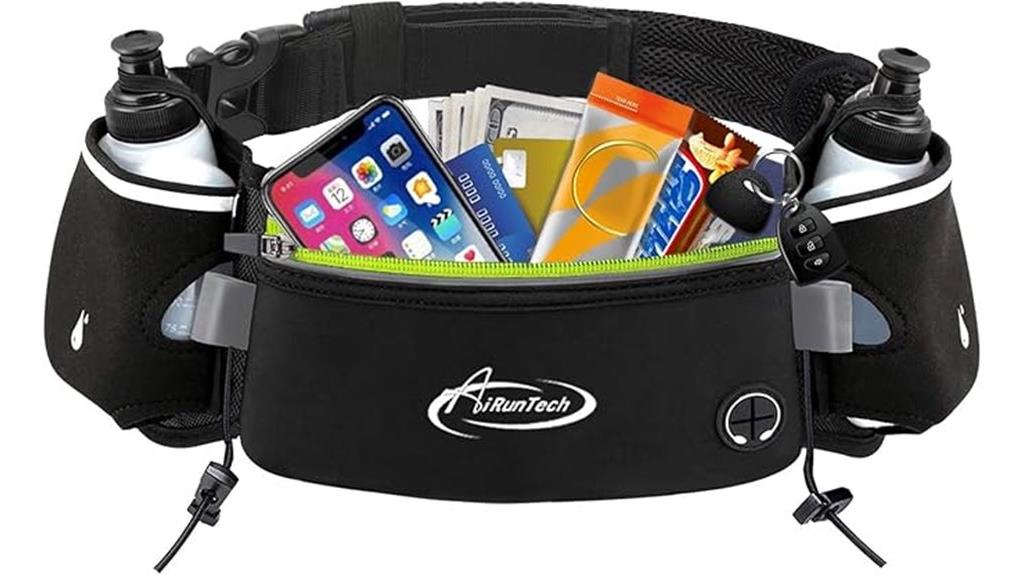 hydration running belt with bottle